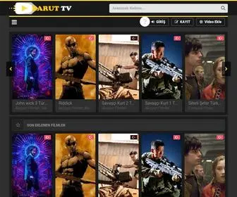 Baruttv.com(Barut Tv Film ve Dizi izleme Sitesi) Screenshot