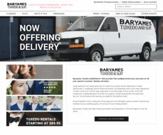 Baryames.com(Baryames Tuxedo and Suit) Screenshot