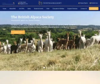 Bas-UK.com(The British Alpaca Society) Screenshot