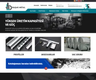 Basaksacmetal.com.tr(Başak Sac Metal) Screenshot