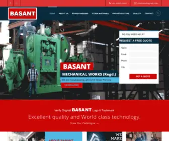 Basantgroup.com(Power Press) Screenshot