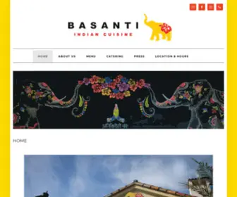 Basantirestaurant.com(Indian Restaurants in San Juan Capistrano and San Clemente) Screenshot