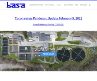 Basapa.org(Bulter Area Sewer Authority) Screenshot