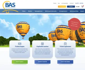 Basballonvaart.nl(Bas ballonvaarten.bas ballonvaarten) Screenshot