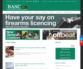 Basc.org.uk(The British Association for Shooting and Conservation) Screenshot