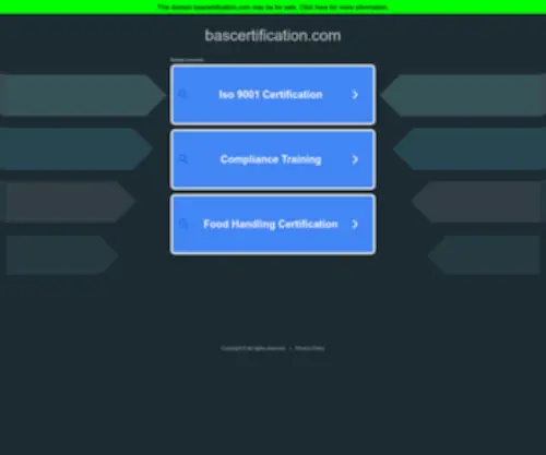Bascertification.com(Certification) Screenshot