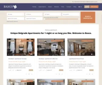 Bascoagency.com(Top Belgrade Apartments) Screenshot