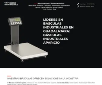 Basculasindustrialesaparicio.com.mx(Básculas industriales en Guadalajara) Screenshot