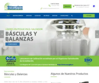 Basculasybalanzassv.com(Inicio) Screenshot