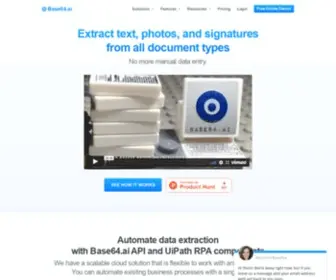 Base64.ai(Automate Document Processing for Customer Onboarding and KYC) Screenshot