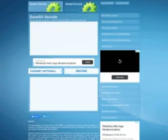 Base64Decode.net(Our online Base64 decode tool) Screenshot