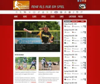 Baseball-Bundesliga.de(1. Baseball) Screenshot