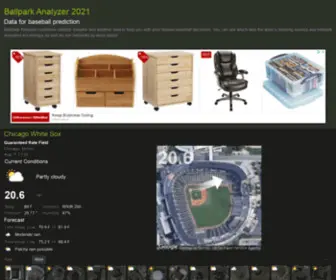 Baseball-Weather.com(Ballpark Analyzer) Screenshot