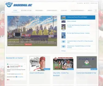 Baseball.bc.ca(Baseball BC) Screenshot