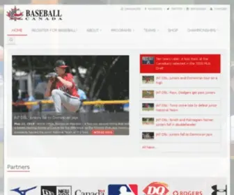 Baseball.ca(Baseball Canada) Screenshot