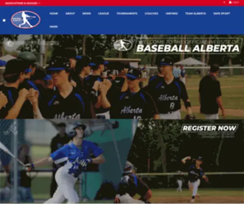 Baseballalberta.com(Baseball Alberta) Screenshot