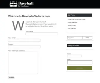 Baseballinstadiums.com(Baseball in Stadiums) Screenshot