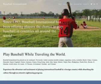 Baseballinternational.com(Baseball International) Screenshot