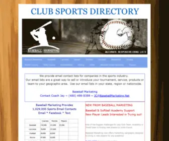 Baseballmarketing.net(Baseball Marketing) Screenshot