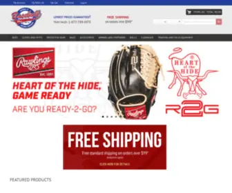 Baseballplussoftball.com(Baseball Equipment) Screenshot