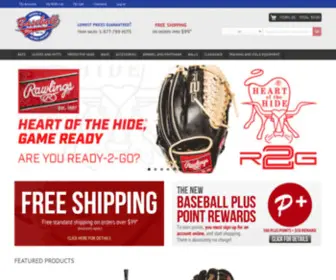 Baseballplusstore.com(Baseball Equipment) Screenshot