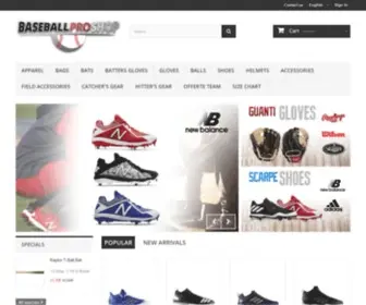 Baseballproshop.it(Vendita prodotti per il Baseball) Screenshot