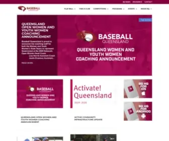 Baseballqueensland.com.au(Baseball Queensland) Screenshot