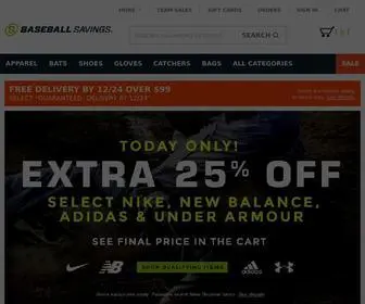 Baseballsavings.com(Baseball Equipment & Gear) Screenshot