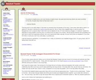 Baseballtoaster.com(Baseball Toaster) Screenshot