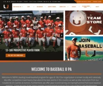 Baseballupa.com(Baseball U Pennsylvania) Screenshot