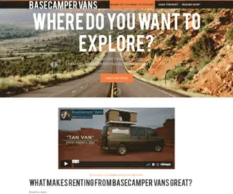 Basecampervans.com(Basecamper Vans) Screenshot