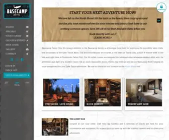 Basecamptahoecity.com(Discover the Best Place to Stay in Tahoe City) Screenshot
