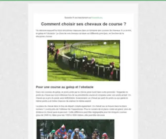 Basedor.fr(Comment choisir ses chevaux de course) Screenshot