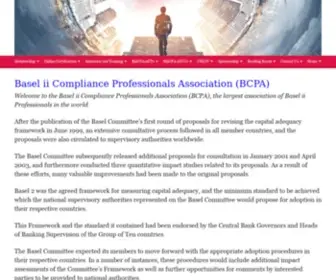 Basel-II-Association.com(Basel iii Compliance Professionals Association (BiiiCPA)) Screenshot