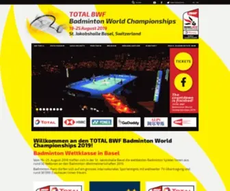Basel2019.org(Badminton World Championships 2019 Basel) Screenshot