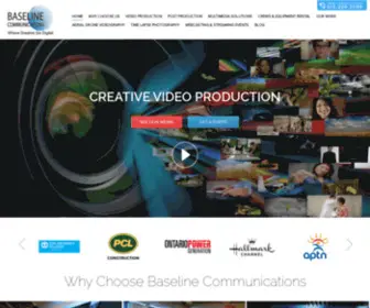 Baselinecommunications.com(Video Production Company in Ottawa) Screenshot