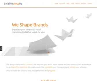 Baselinegroupny.com(We Shape Brands) Screenshot