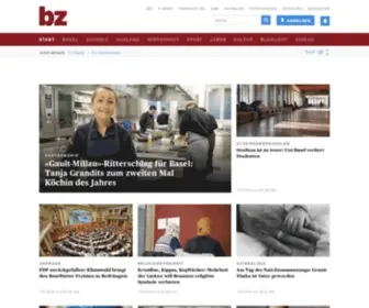 Basellandschaftlichezeitung.ch(Bz Basel) Screenshot