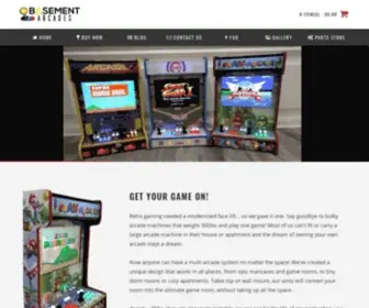 Basement-Arcades.com(Basement Arcades) Screenshot