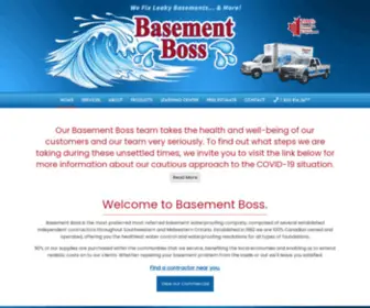 Basementboss.com(Basement BossBasement Boss) Screenshot