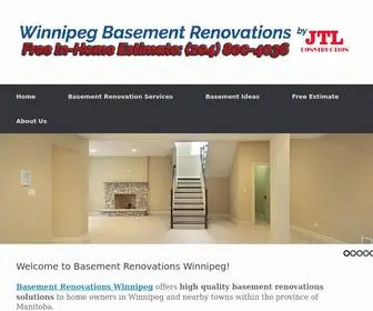 Basementrenovationswinnipeg.com(Basement Renovations Winnipeg) Screenshot