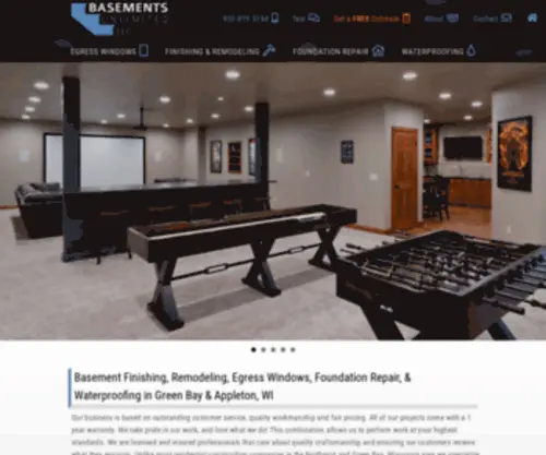 Basementsunlimitedllc.com(Basement Finishing) Screenshot