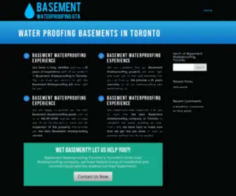 Basementwaterproofinggta.ca(GTA Restoration) Screenshot