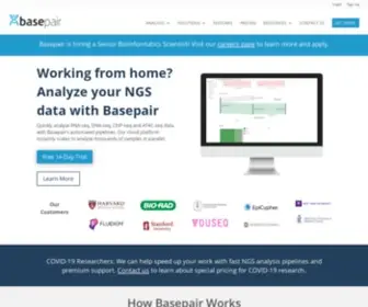 Basepairtech.com(NGS Data Analysis Platform) Screenshot