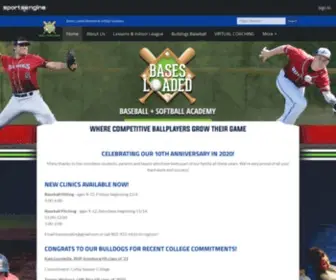 Basesloadedvt.com(Bases Loaded Baseball & Softball Academy) Screenshot