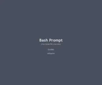 Bash-Prompt.net(Bash Prompt) Screenshot