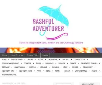 Bashfuladventurer.com(Travel for Independent Sorts) Screenshot