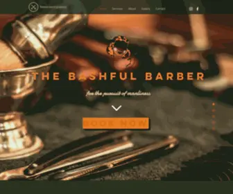 Bashfulbarber.com(Men's haircuts) Screenshot