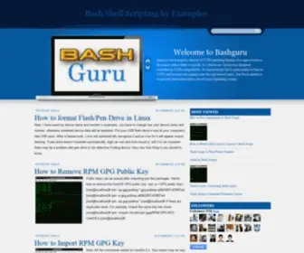 Bashguru.com(UNIX/Linux Bash Shell Scripting) Screenshot