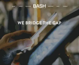 Bashinteractive.com(An emerging technology agency) Screenshot